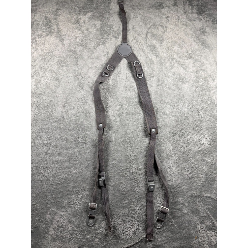 ORIG EAST GERMAN ADJUST. MILITARY  Y FRONT PANT SUSPENDERS DDR/NVA